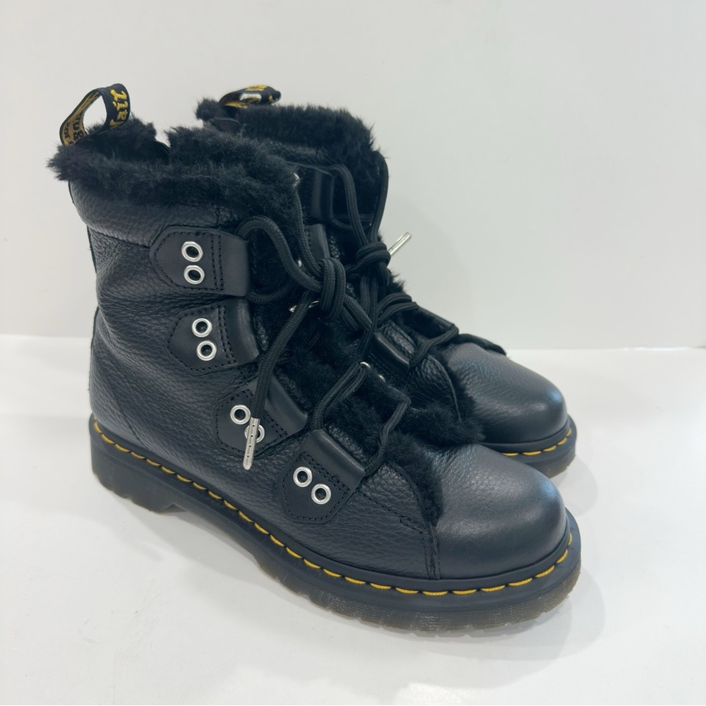 Dr Martens Women's 1460 Fur Boots